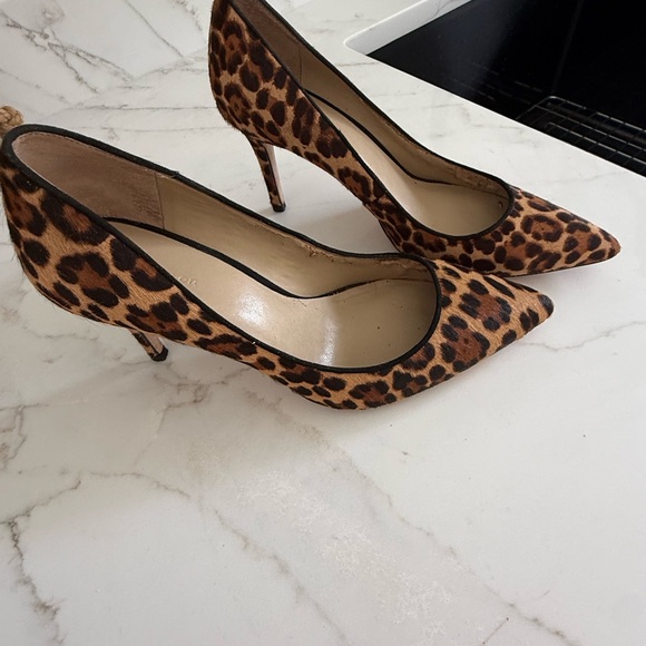 Ann Taylor Brown Leopard Print Heels Size 8 - Picture 2 of 9